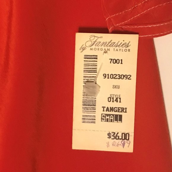 Vintage Fantasies by Morgan Taylor Red S Sleepwear - Picture 3 of 8